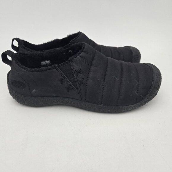Keen Keene Hauser II Slip On Embroidery Stitch Black Womens 9 Workwear Slippers - Picture 7 of 13